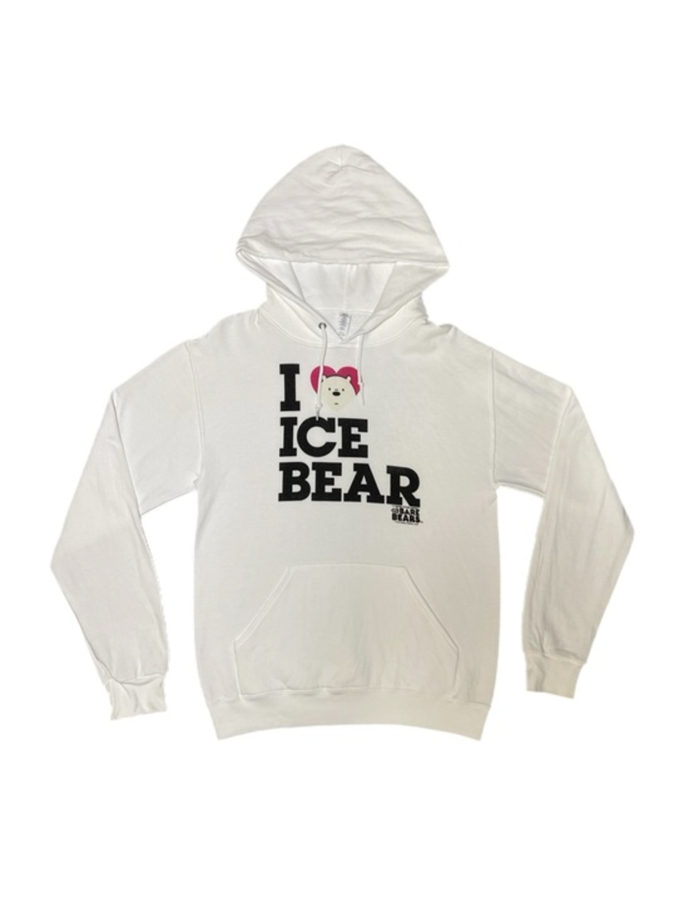 Y2K We Bare Bears “I heart Ice Bear” White Hoodie